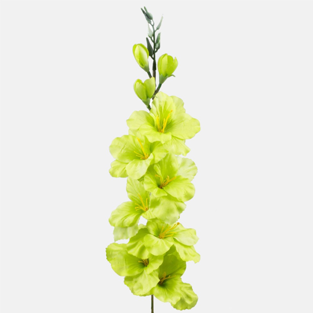 Artificial Gladiola Lime Green 79cm Artificial Flowers